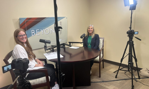 Photo: Leah Verier-Dunn and Dr. Patti Folino